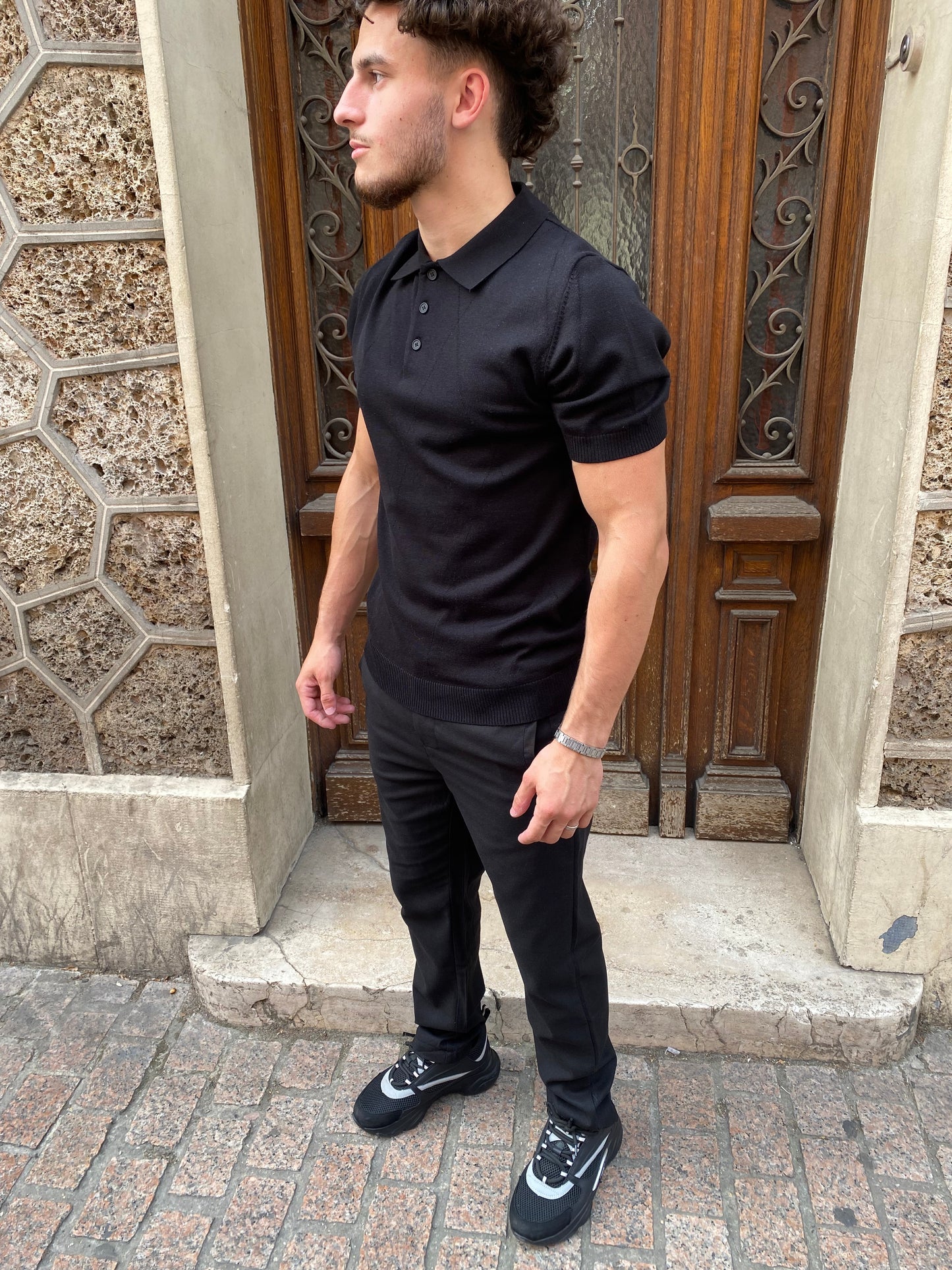Pantalon en Lin noir