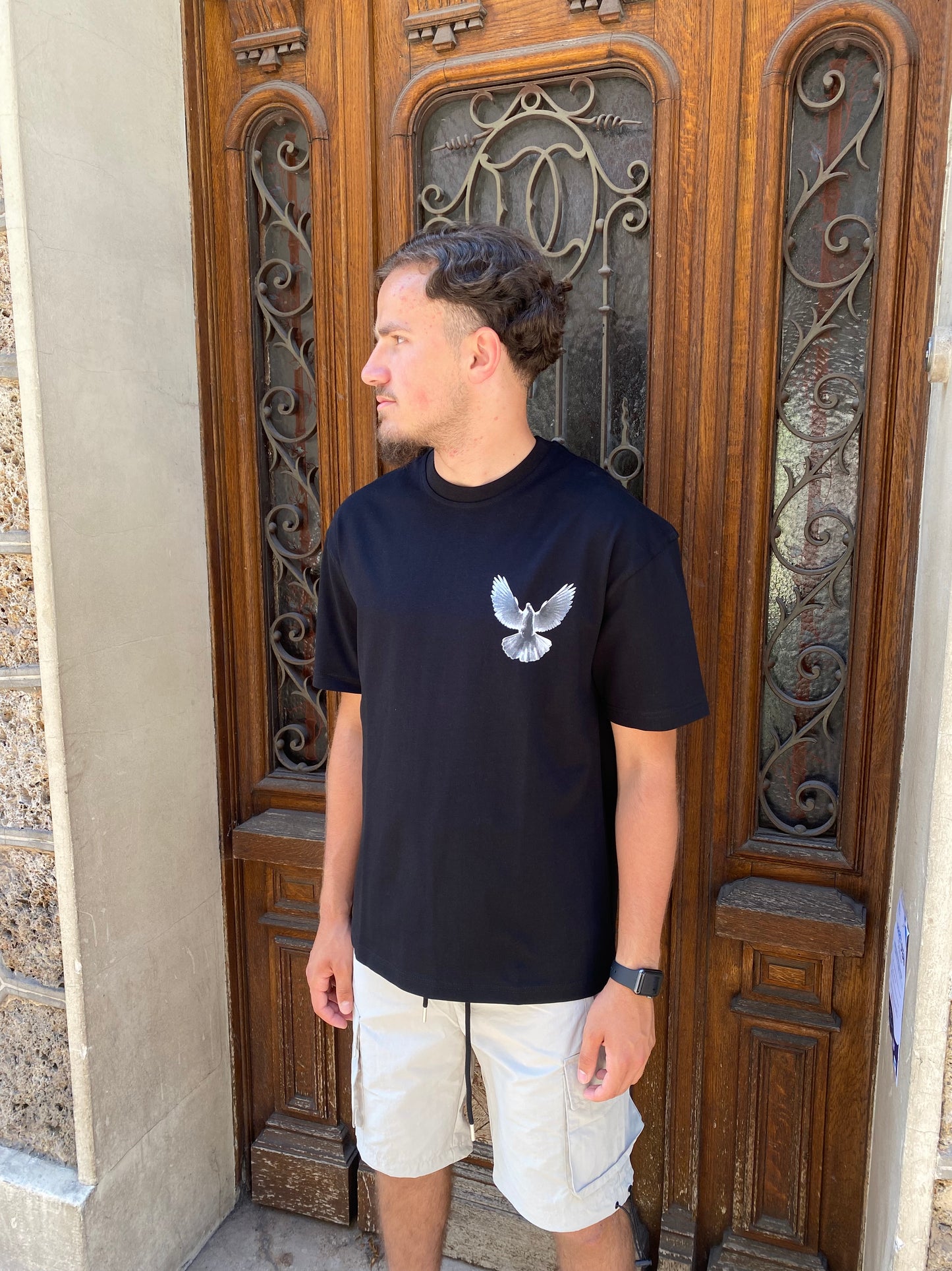 T-shirt eagles noir