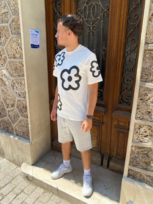 T-shirt Flower blanc