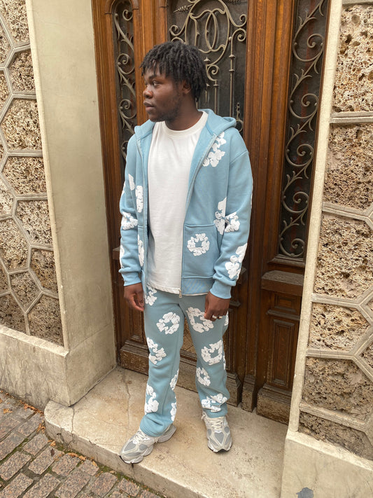 Ensemble bleu Flowers