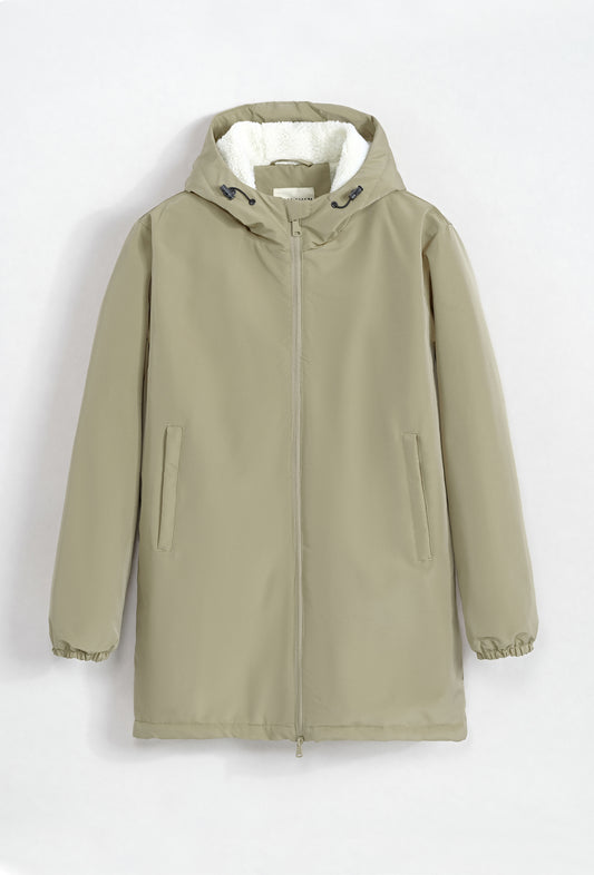 Parka moumoute beige
