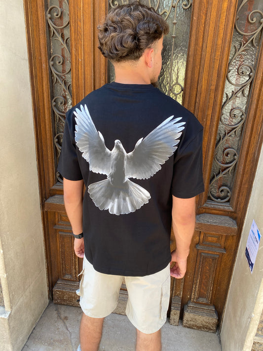 T-shirt eagles noir
