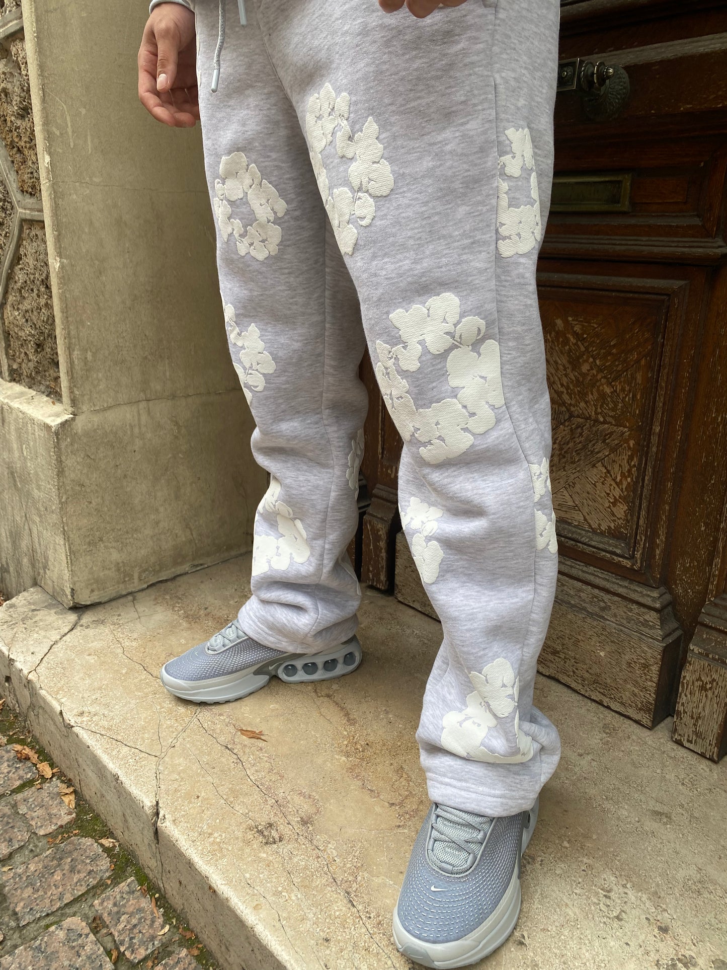 Ensemble Gris Flowers