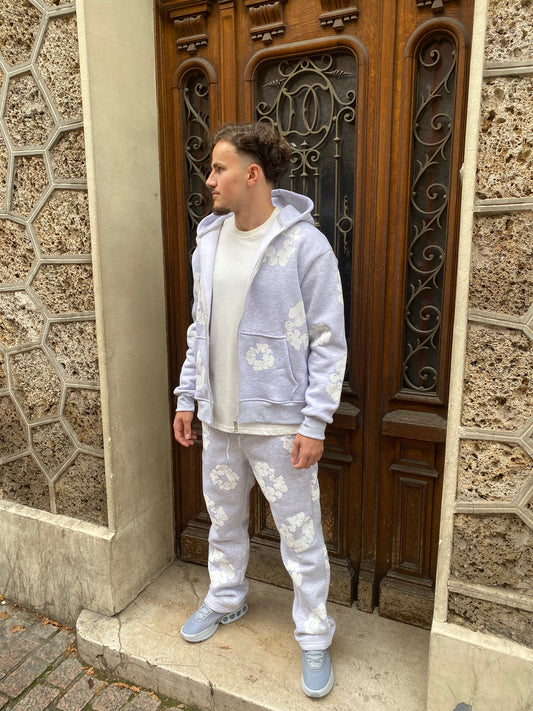 Ensemble Gris Flowers