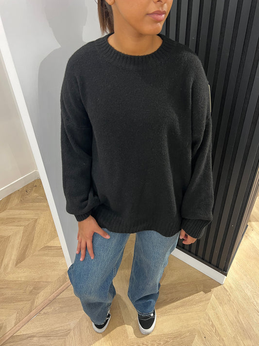 Pull en laine noir