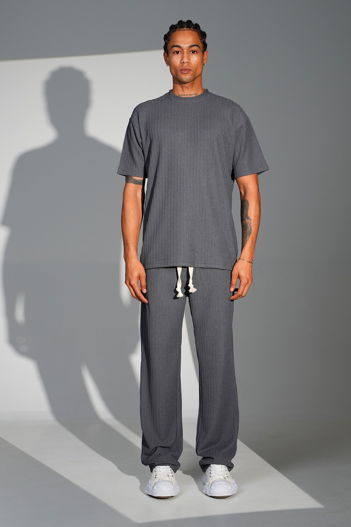 Ensemble "Urban Flow" – Gris Texturé