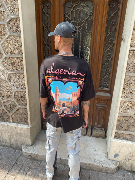 T-shirt Algeria noir