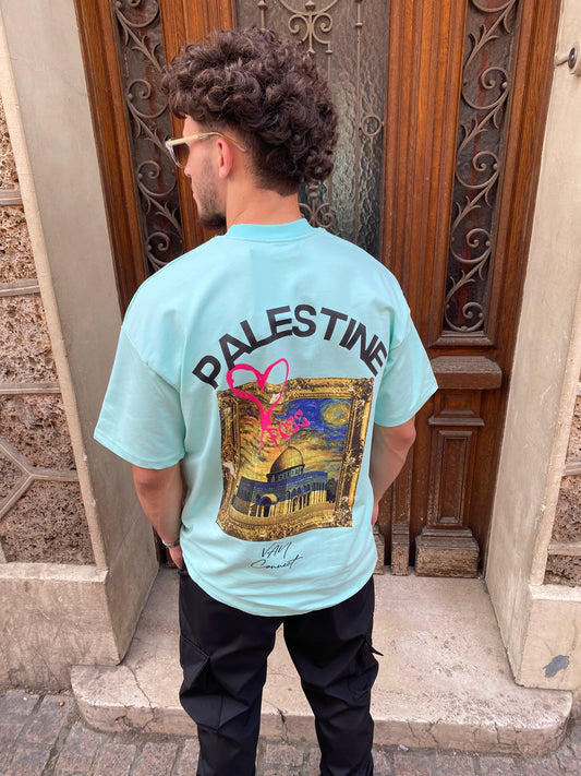 T-shirt Palestine turquoise