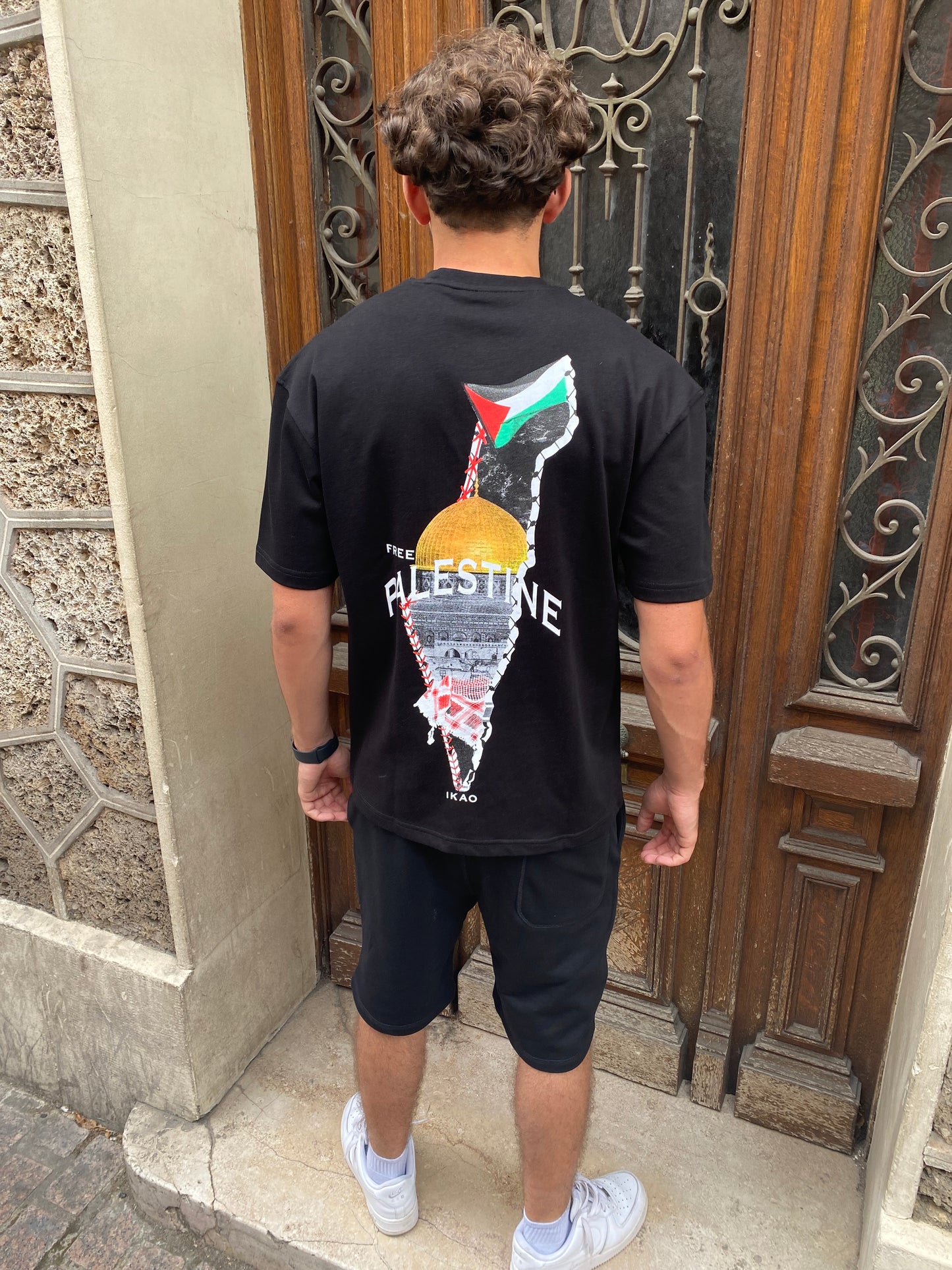 T-shirt Palestine noir