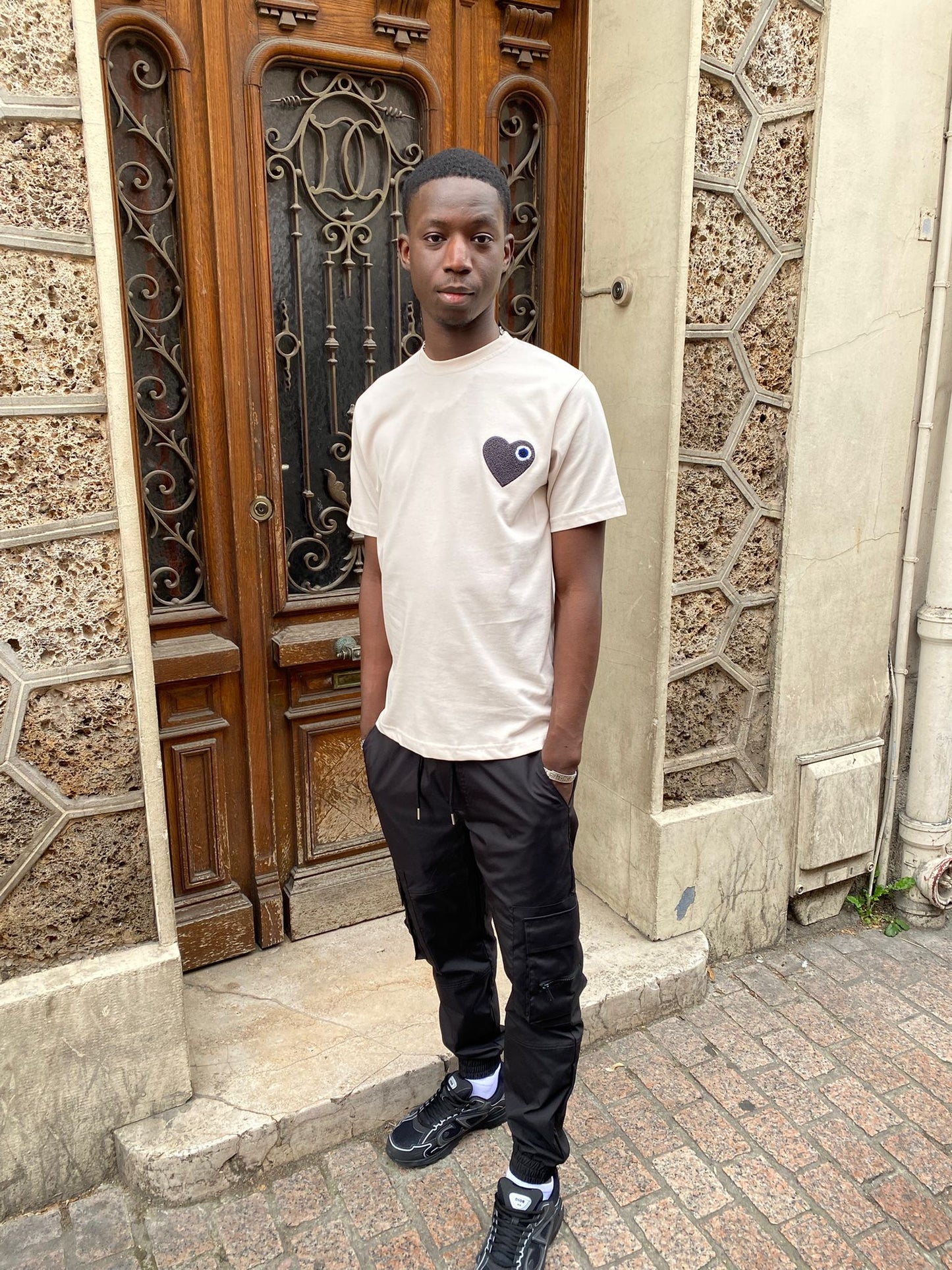 T-shirt beige Love