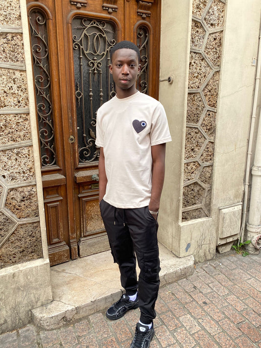 T-shirt beige Love