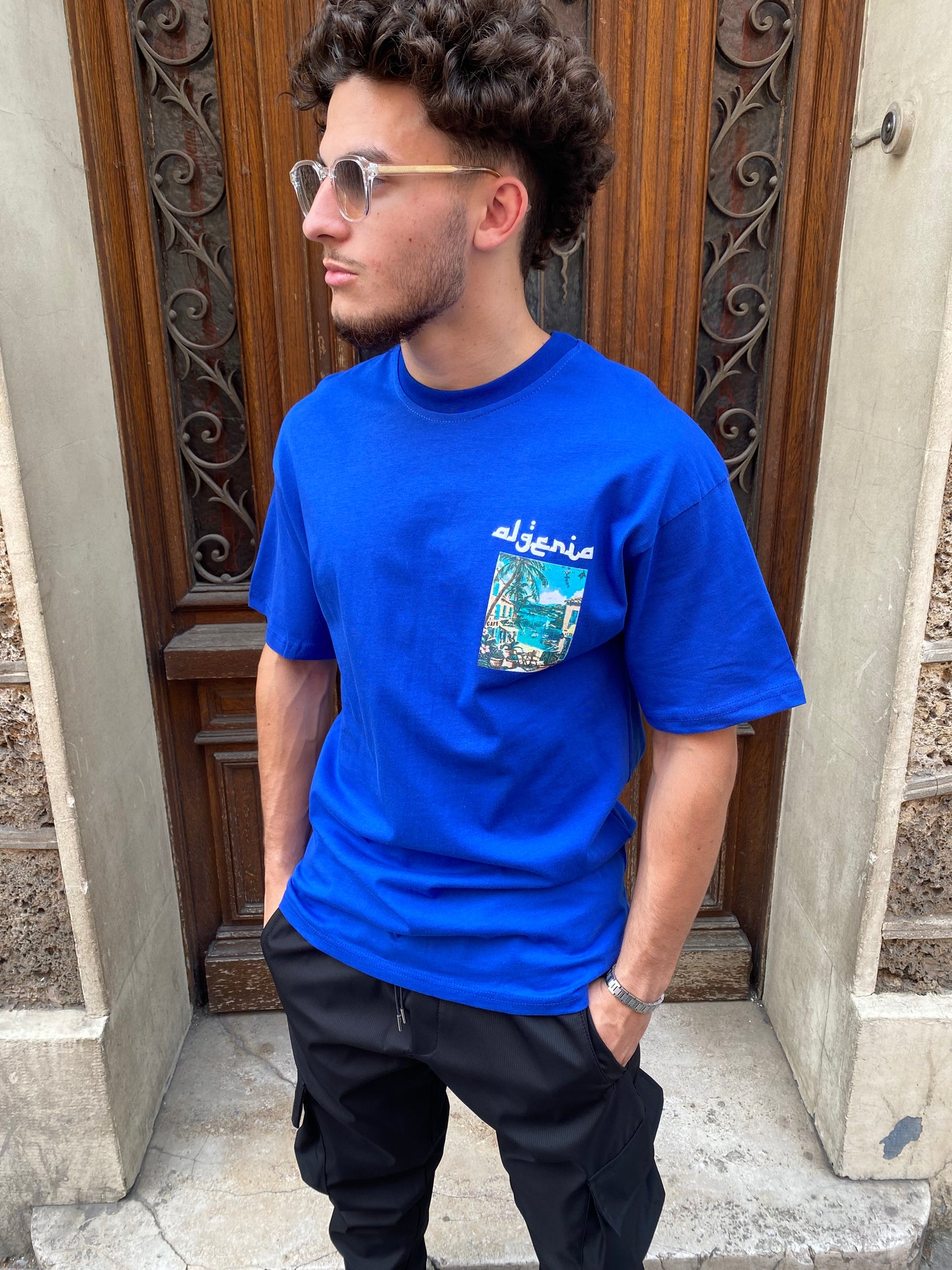 T-shirt Algeria blue