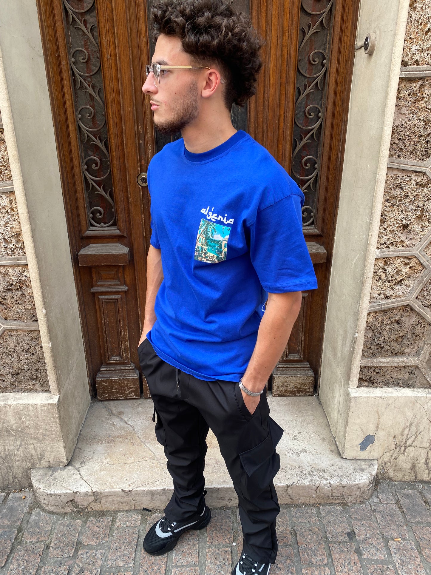 T-shirt Algeria blue