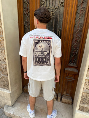 T-shirt Palestine full white